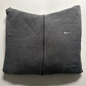 Grey Y2K Nike Zip-up Sweatshirt